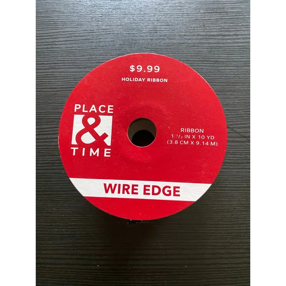 Place & Time Holiday Ribbons for the Holidays Decor (1 1/2 in x 10 yd)